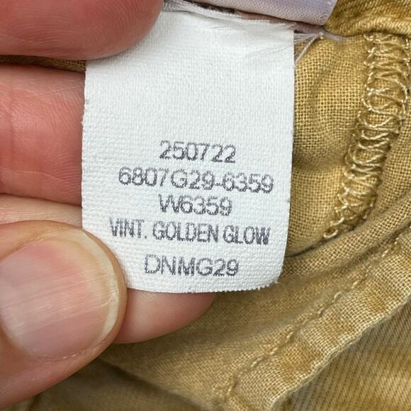 Paige Carly Pant Vintage Golden Glow Wide Leg High Waisted Size 32 - Picture 11 of 12